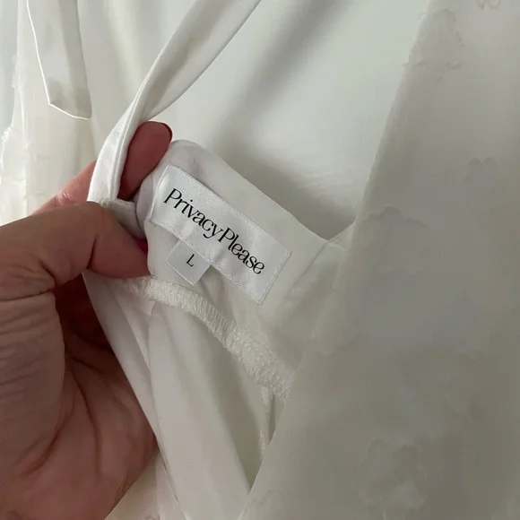 REVOLVE White Tiered Mini Dress - Picture 4 of 5